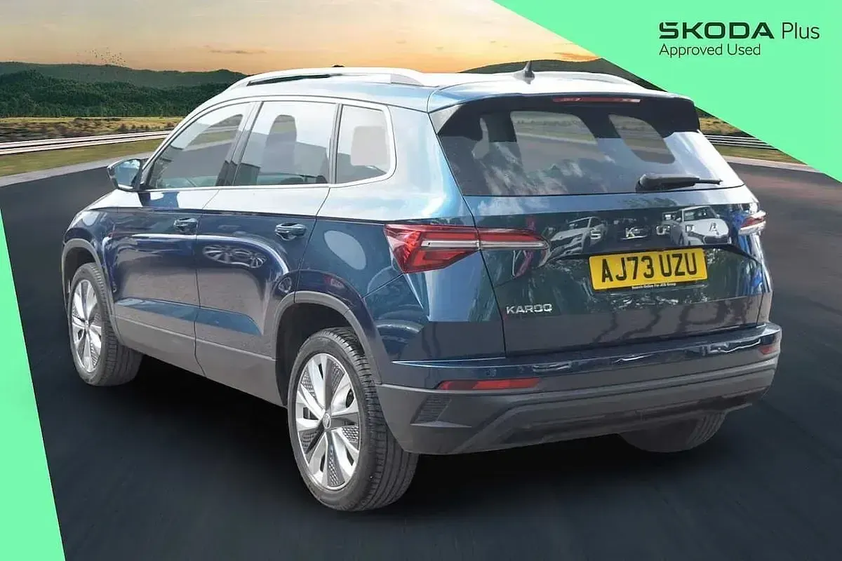 Used Skoda Karoq SE L 150 HP (110 kW) 2024 Lava blue metallic SUV