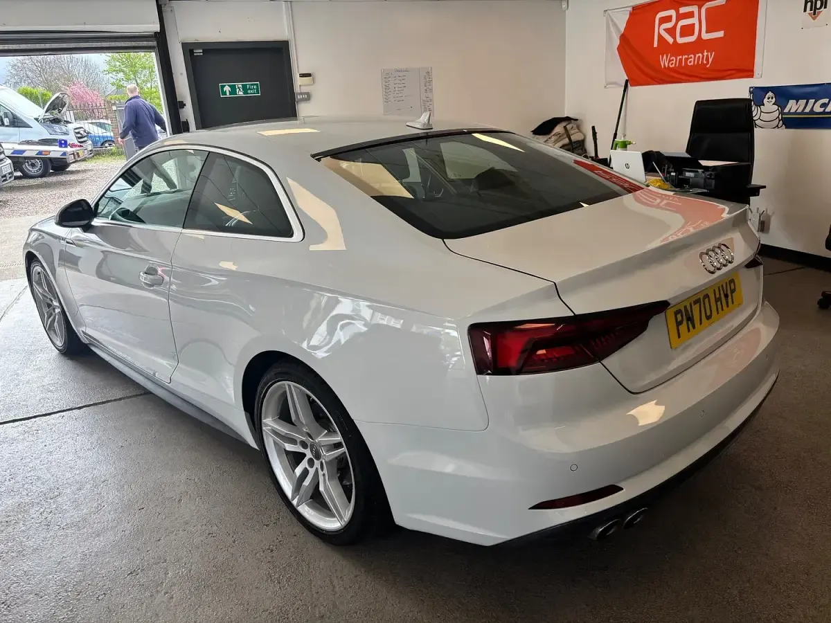Used Audi A5 S-Line 190 HP (139 kW) 2020 White Coupe