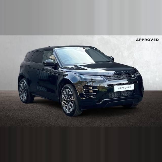 Santorini black New 2025 Land Rover Range Rover evoque SE Dynamic Hatchback | £55,290 - Image 1/3