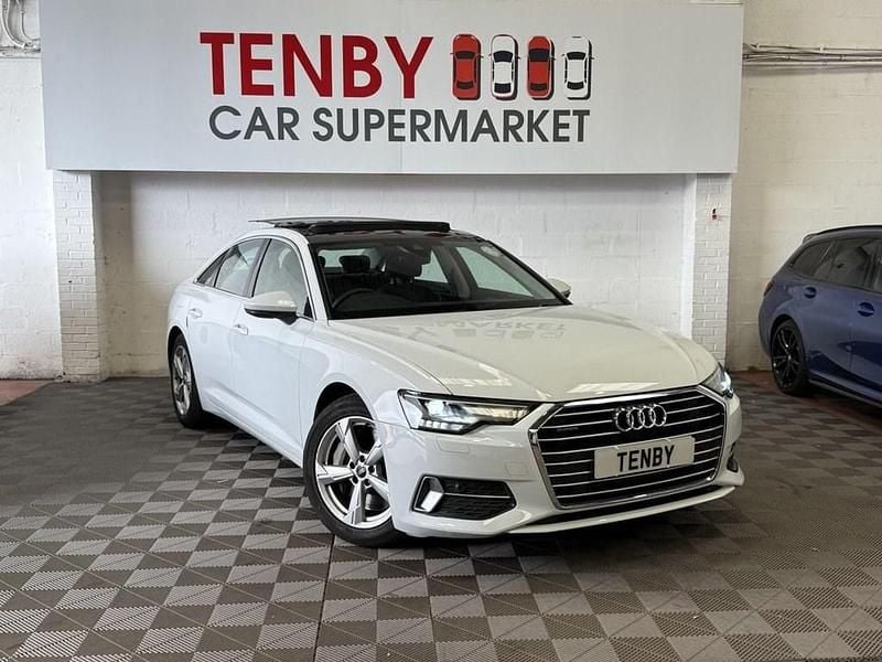 White Used 2021 Audi A6 Sport Sedan | £16,995 (Fair price) - Image 1/3