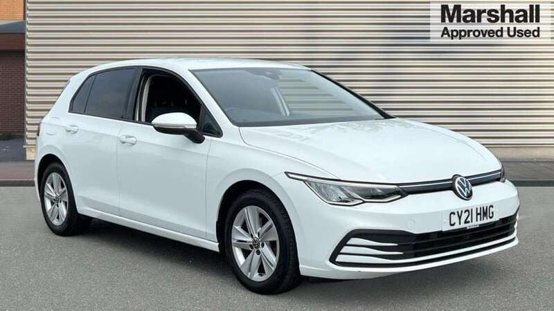 White Used 2021 VW Golf VIII Life Hatchback | £16,623 (Good price) - Image 1/4