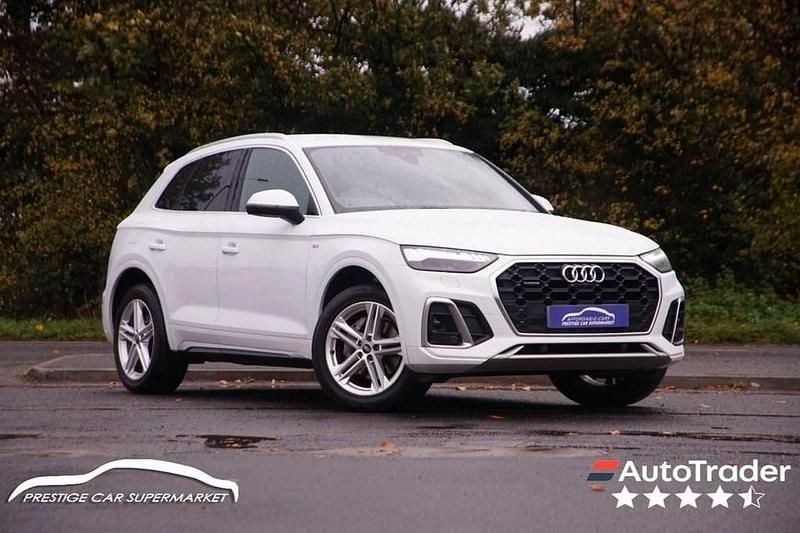 White Used 2022 Audi Q5 S-Line SUV | £24,599 (Good price) - Image 1/4