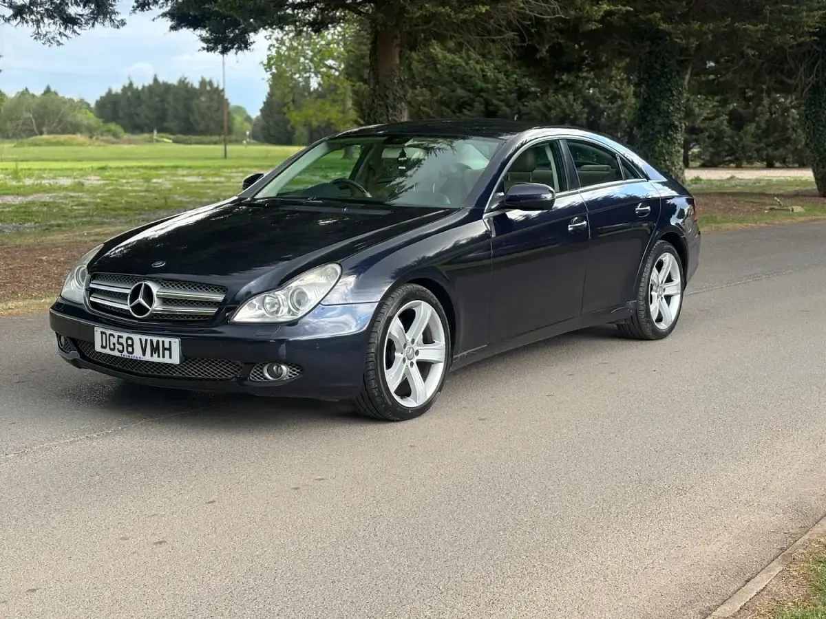 Used Mercedes CLS350 2008 Blue Coupe