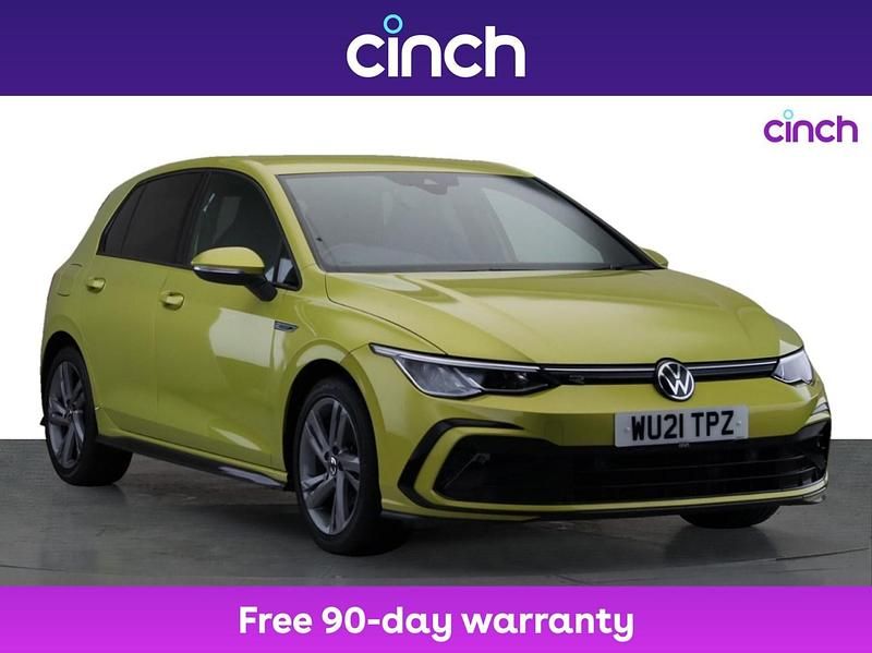 Yellow Used 2021 VW Golf VIII R-line Hatchback | £18,049 (A bit pricey) - Image 1/3