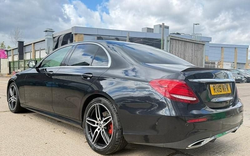 Used Mercedes E220 AMG line 194 HP (142 kW) 2019 Black Sedan