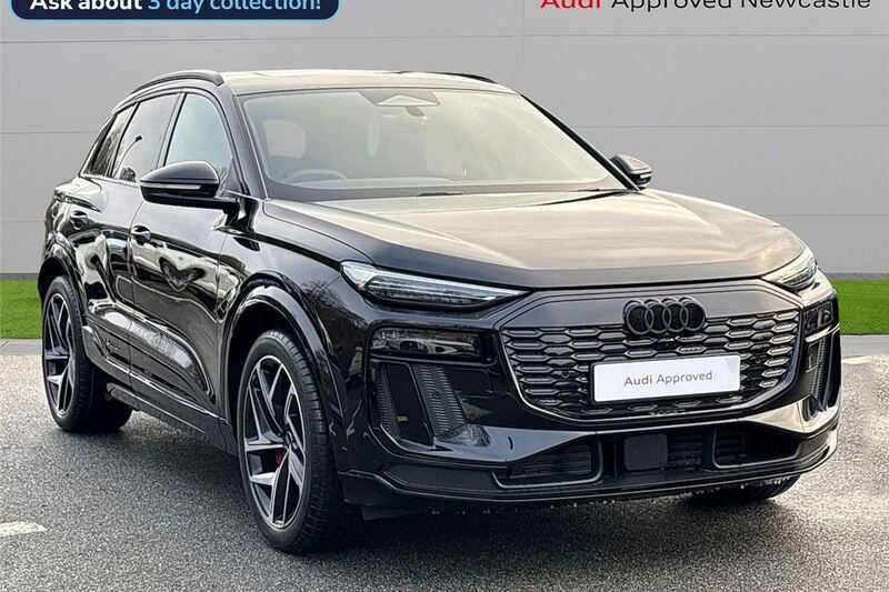 Black Used 2024 Audi Q6 e-tron Advanced SUV | £64,466 (Good price) - Image 1/4