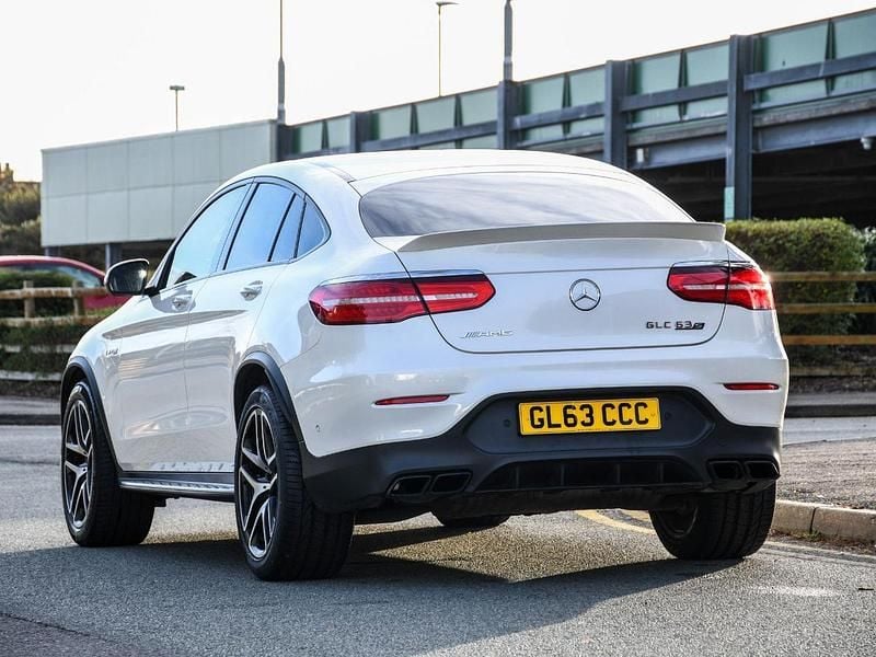 White Used 2018 Mercedes GLC63 AMG Premium Coupe | £36,396 (A bit pricey) - Image 1/4
