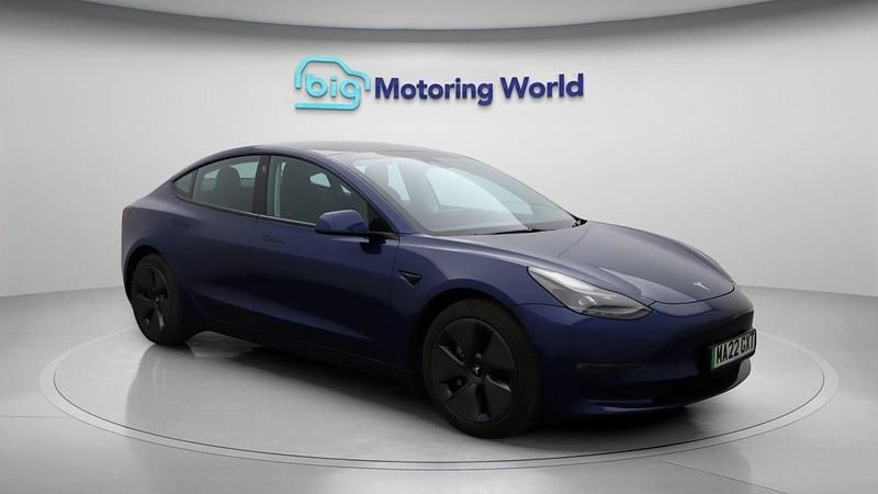Used Tesla Model 3 Long Range AWD 366 kW (498 HP) 2022 Blue Sedan