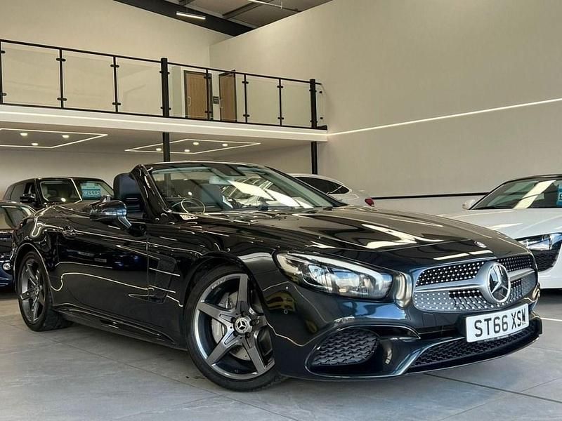 Used Mercedes SL400 AMG line 367 HP (269 kW) 2017 Black Cabriolet
