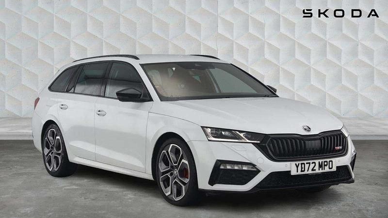 White Used 2022 Skoda Octavia vRS Estate | £27,250 - Image 1/4