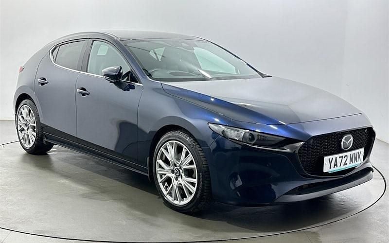 Begagnad Mazda 3 Inclusive 122 HK (89 kW) 2022 Blå Halvkombi