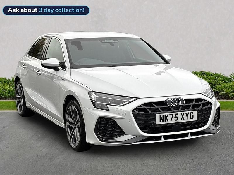 Used Audi A3 S-Line 147 HP (108 kW) 2025 White Hatchback