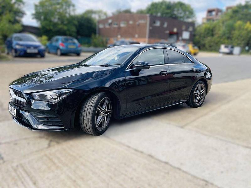 Used Mercedes CLA200 AMG line 163 HP (119 kW) 2020 Black Coupe