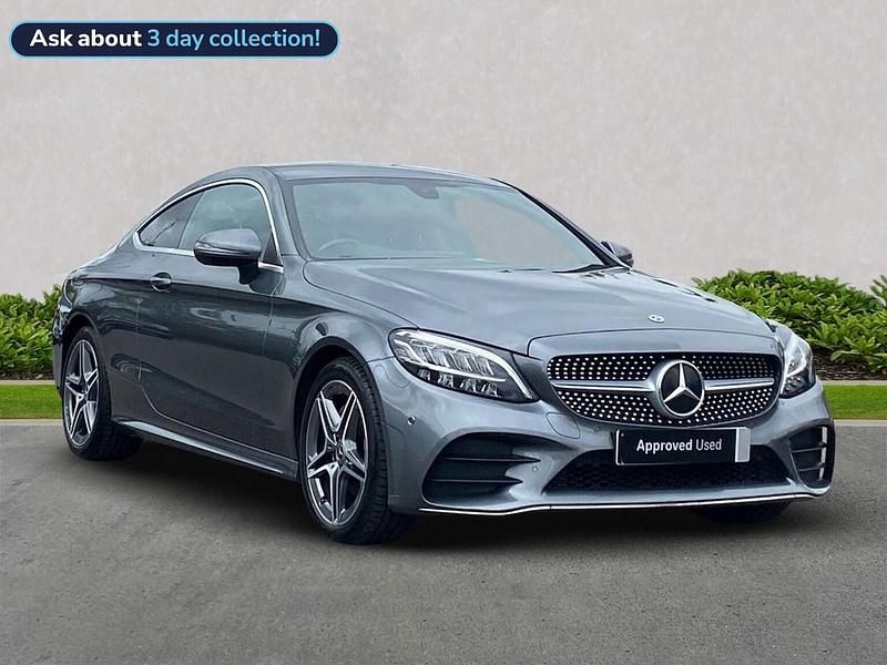 Grey Used 2020 Mercedes C220 AMG line Coupe | £17,199 (Good price) - Image 1/4