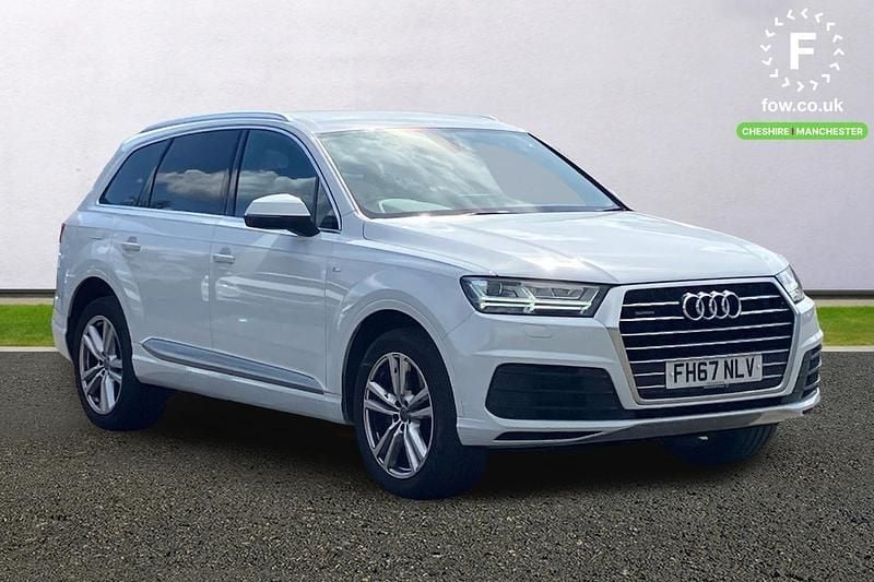 White Used 2018 Audi Q7 S-Line SUV | £25,999 (Fair price) - Image 1/3