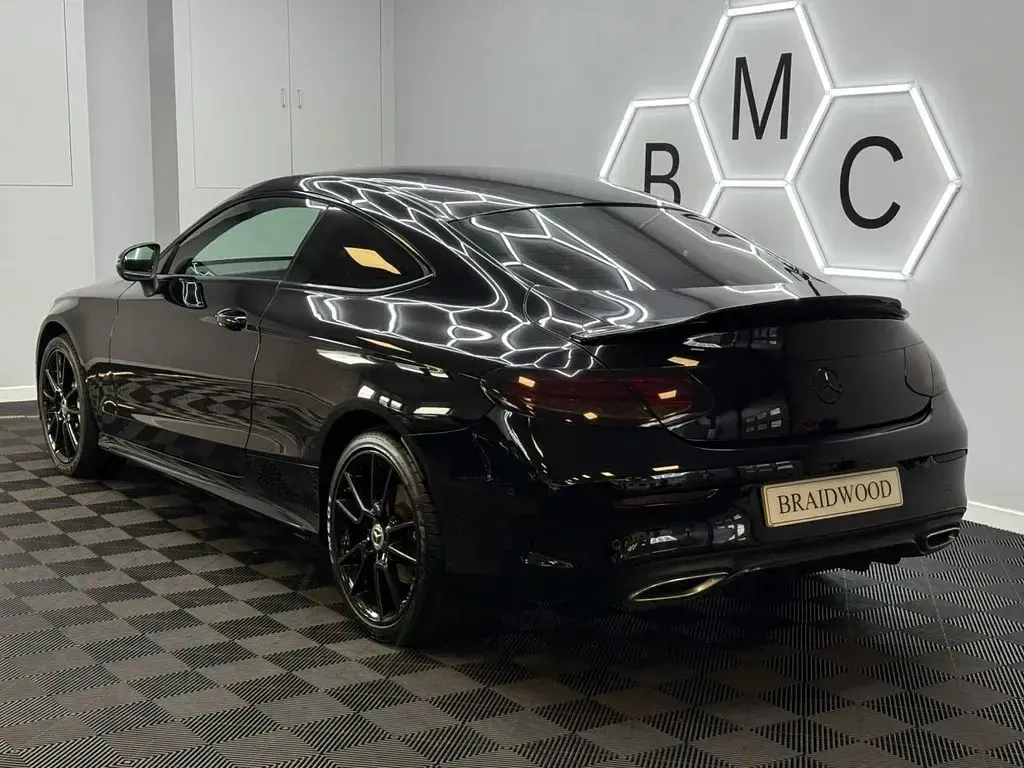 Used Mercedes C220 AMG line 194 HP (142 kW) 2019 Black Coupe