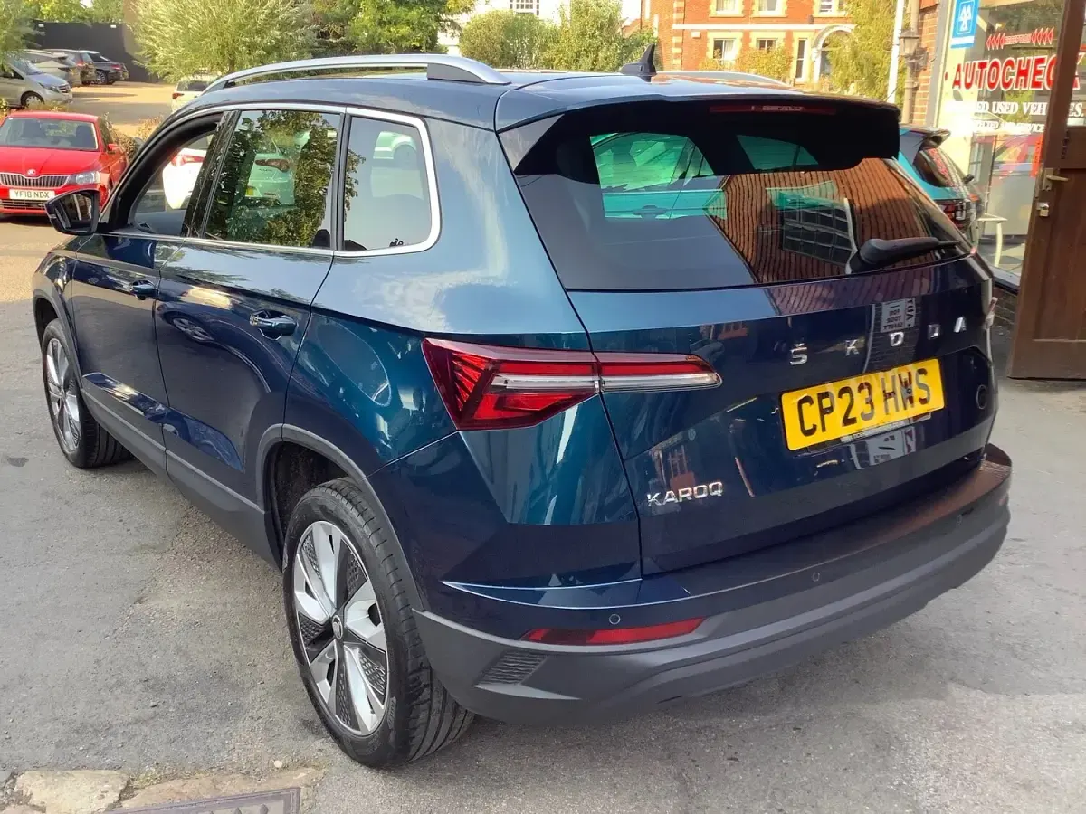Used Skoda Karoq SE L 110 HP (80 kW) 2023 Blue SUV