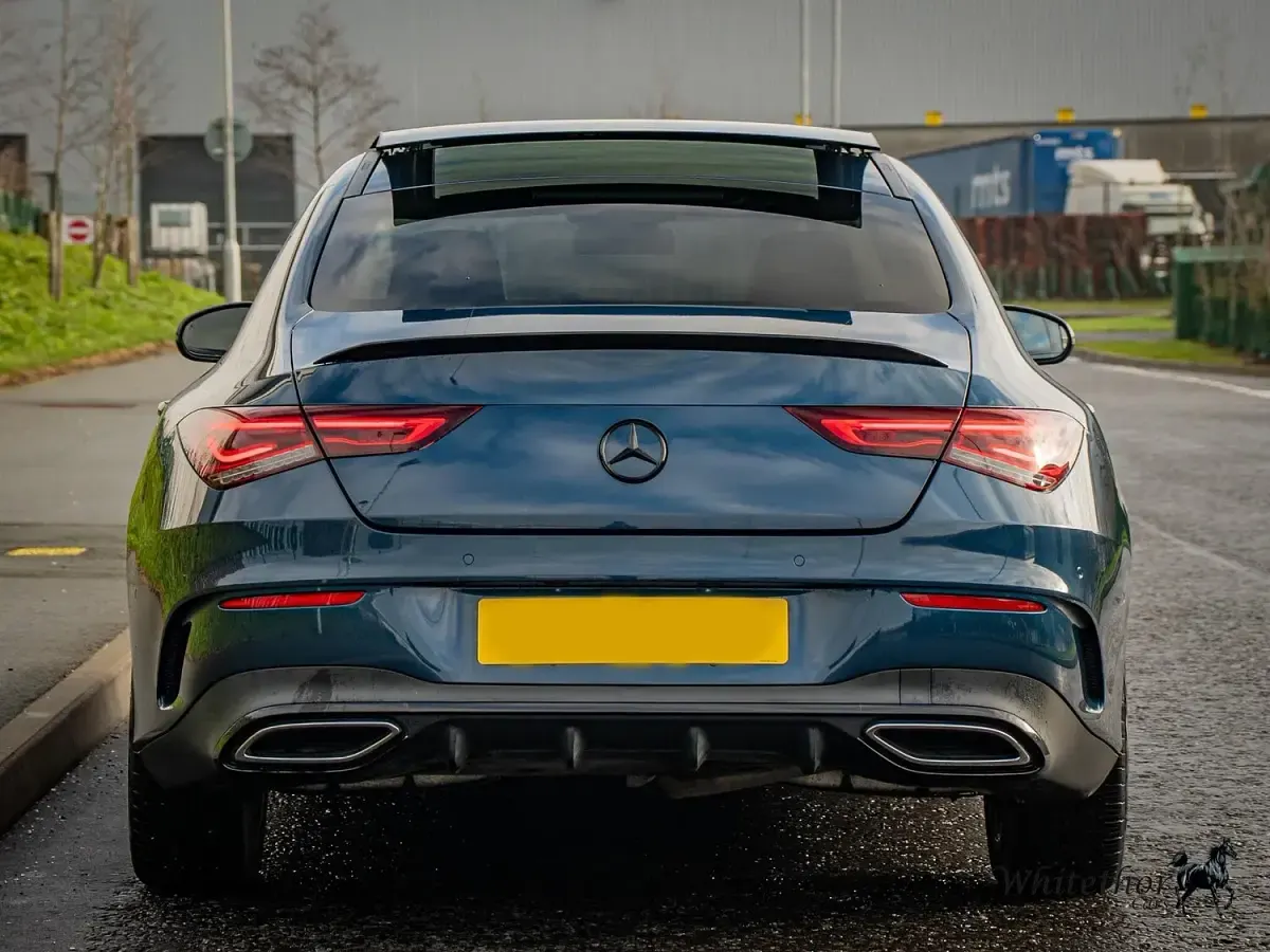 Used Mercedes CLA220 AMG Line Premium Plus 190 HP (139 kW) 2021 Blue Coupe
