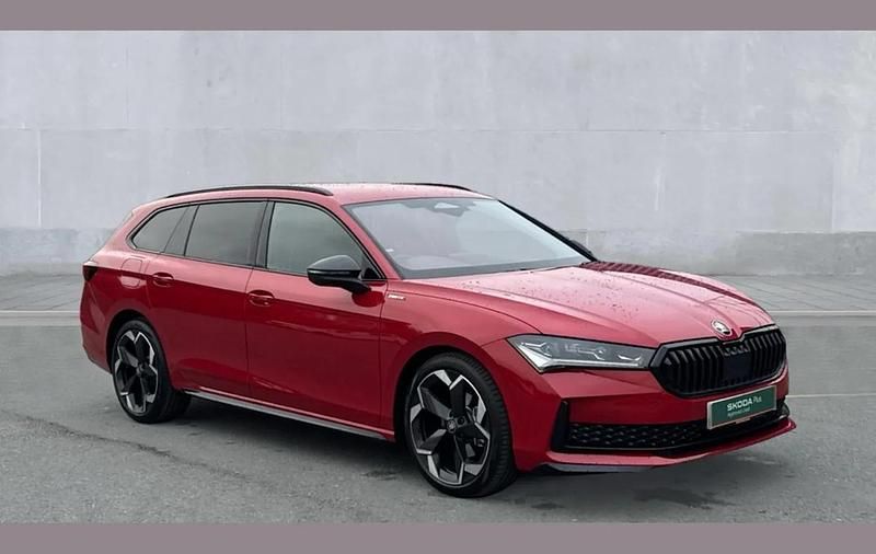 Red New 2025 Skoda Superb SportLine Estate | £38,980 (Fair price) - Image 1/4