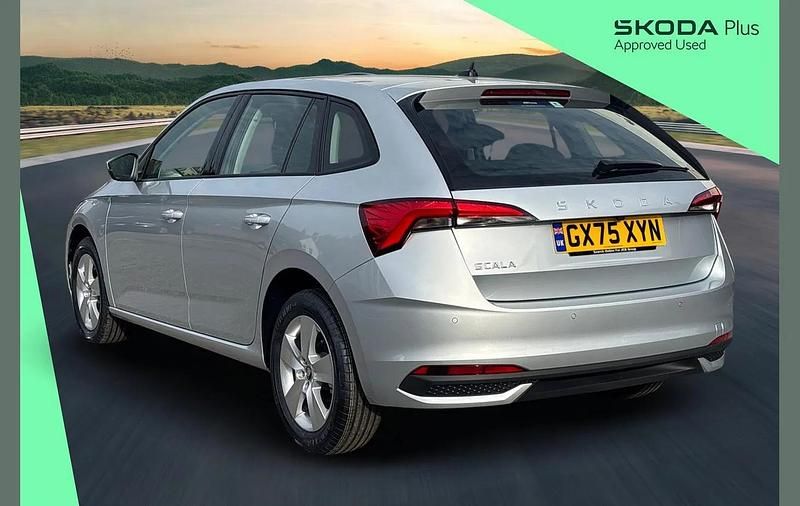 Used Skoda Scala SE 115 HP (84 kW) 2025 Brilliant silver metallic Hatchback