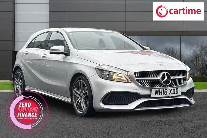 Used Mercedes A180 AMG line 109 HP (80 kW) 2018 Silver Hatchback