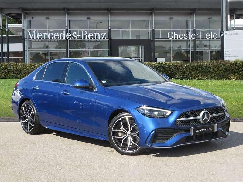 Blue Used 2024 Mercedes C200 AMG Line Premium Plus Sedan | £34,475 (Expensive) - Image 1/4