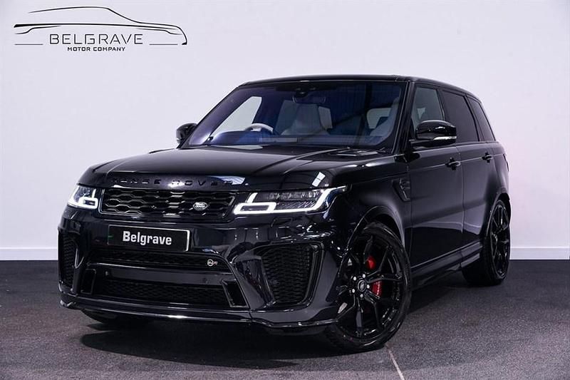 Santorini black metallic Used 2022 Land Rover Range Rover Sport SVR SUV | £56,975 (Good price) - Image 1/1