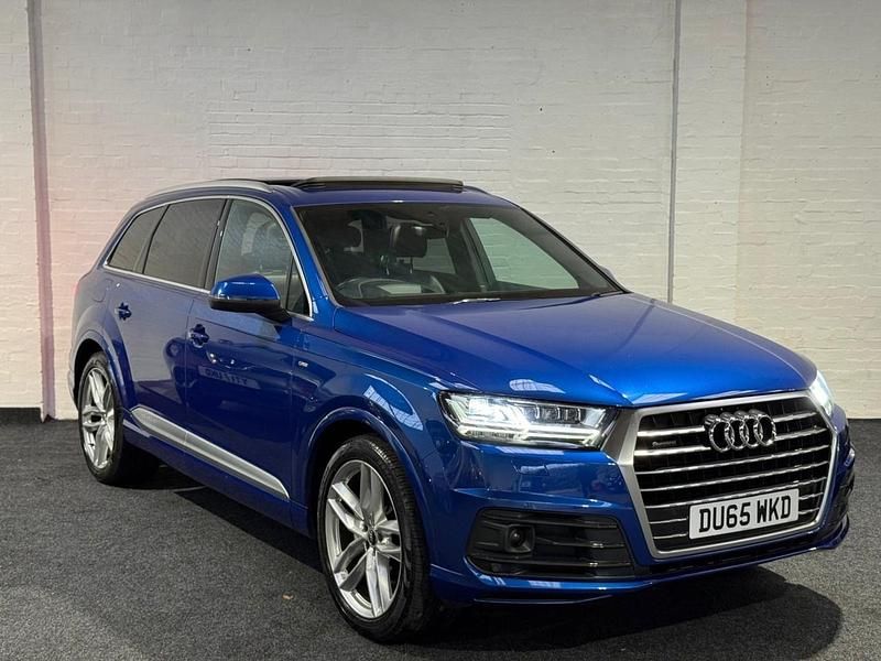 Blue Used 2015 Audi Q7 S-Line SUV | £23,500 (Expensive) - Image 1/3