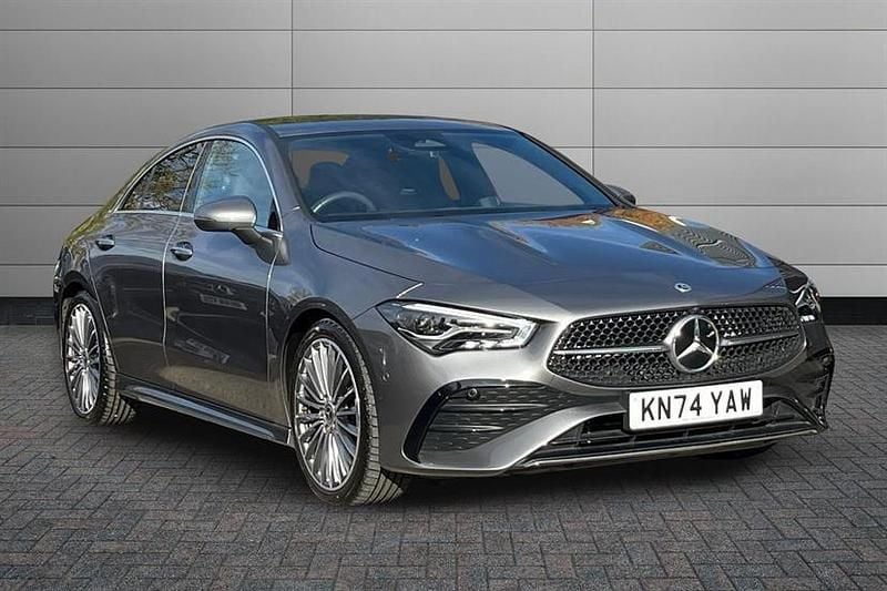 Mountain grey Used 2024 Mercedes CLA200 AMG Line Premium Sedan | £29,050 (A bit pricey) - Image 1/4