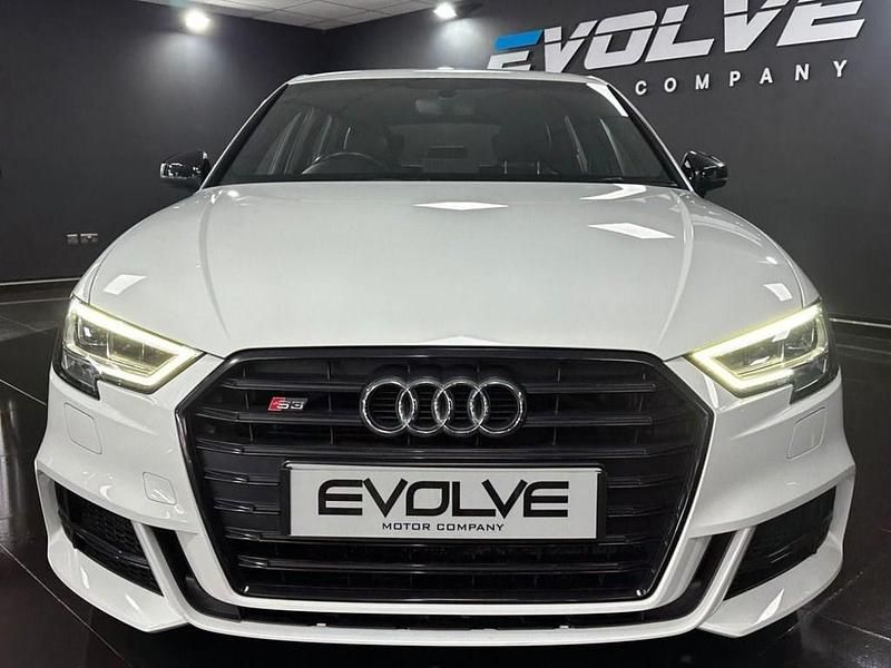 Begagnad Audi S3 Sportback Black Edition 2019 Vit Halvkombi