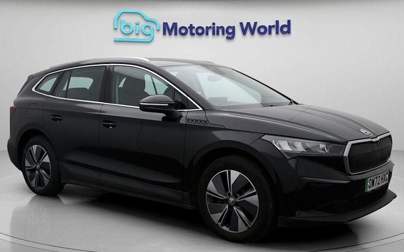 Black Used 2022 Skoda Enyaq iV ecoSuite SUV | £17,300 (Fair price) - Image 1/4