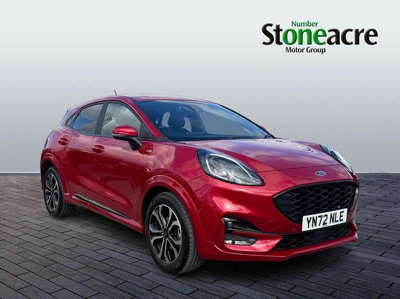 Red Used 2022 Ford Puma Gen-E ST-Line Hatchback | £14,990 (Fair price) - Image 1/4