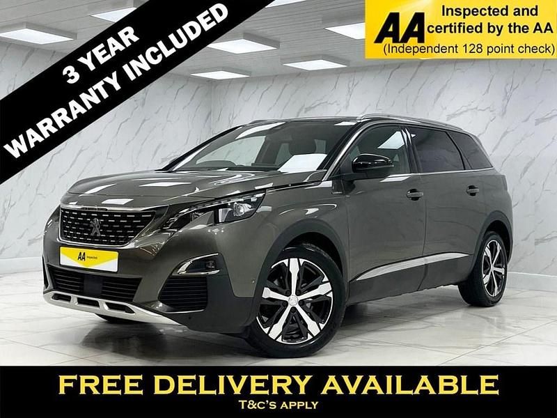 Grey Used 2019 Peugeot 5008 GT-line SUV | £14,295 (Fair price) - Image 1/2