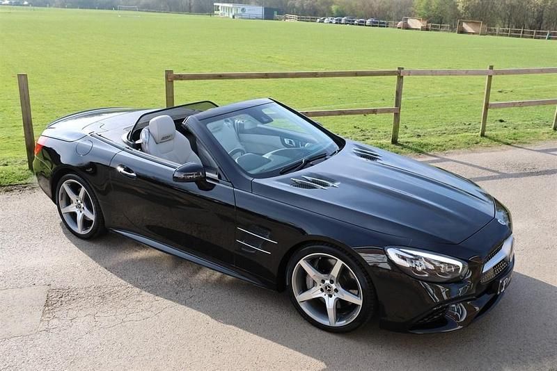 Used Mercedes SL400 AMG line 367 HP (269 kW) 2017 Black Cabriolet