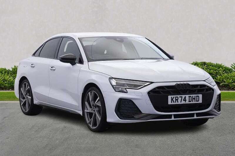 White Used 2024 Audi A3 Black Edition Sedan | £31,884 (Expensive) - Image 1/4