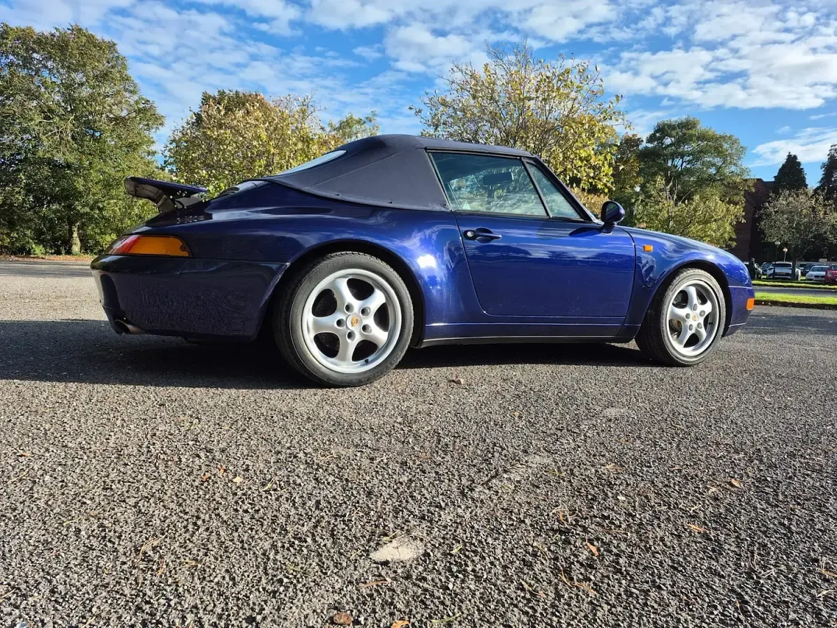 Used Porsche 993 1994 Blue Cabriolet