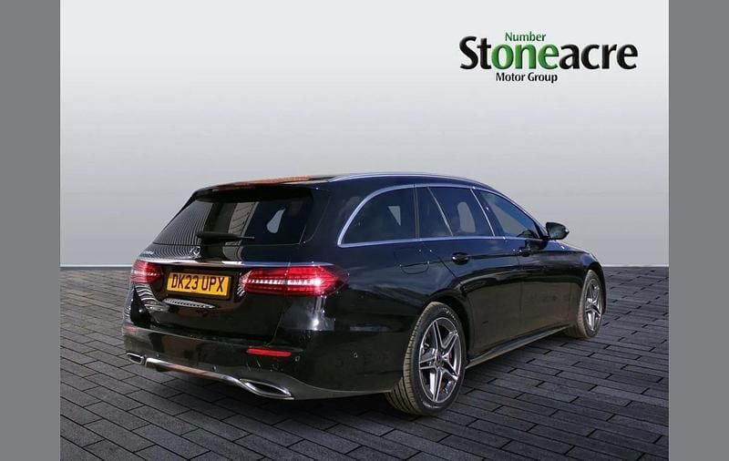 Used Mercedes E200 AMG line 196 HP (144 kW) 2023 Black Estate