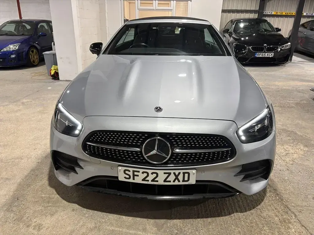 Used Mercedes E300 AMG line 2022 Silver Cabriolet