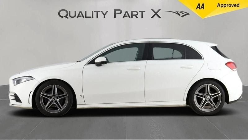 Used Mercedes A180 AMG line 136 HP (100 kW) 2021 White Hatchback