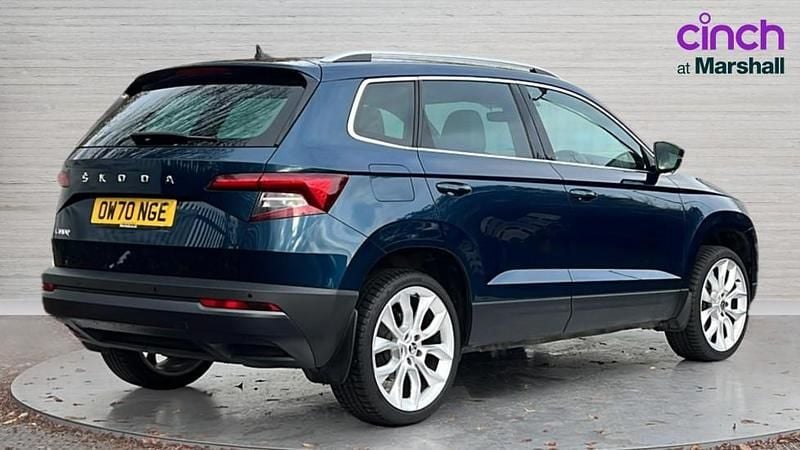 Used Skoda Karoq 150 HP (110 kW) 2021 Petrol blue SUV