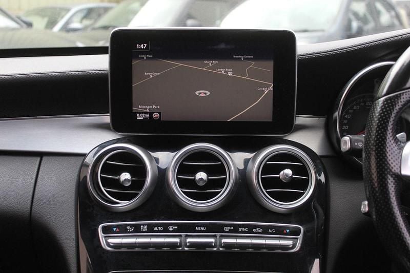 Used Mercedes C250 AMG line 204 HP (150 kW) 2015 Black Sedan