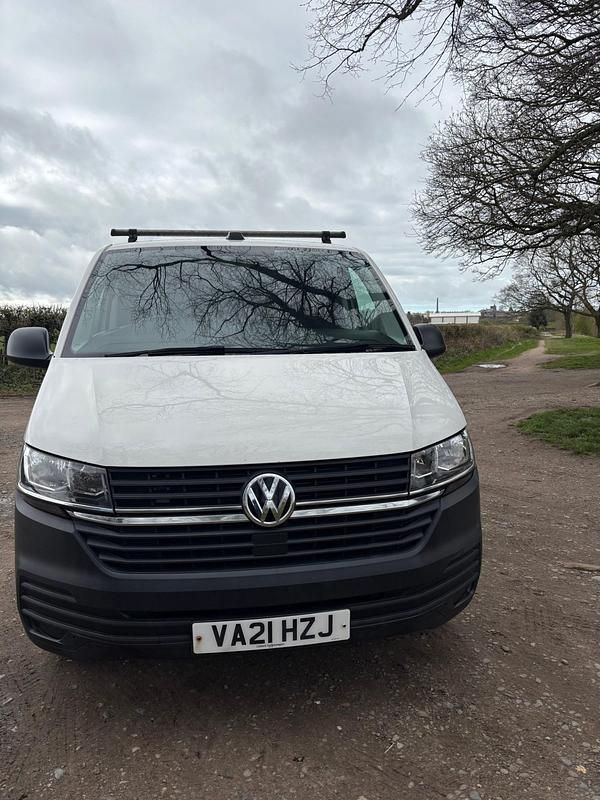 Begagnad VW Transporter Startline 2021 Vit Van