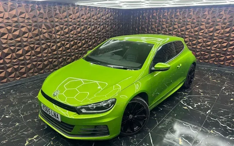 Begagnad VW Scirocco R-line 184 HK (135 kW) 2016 Grön Sportkupé