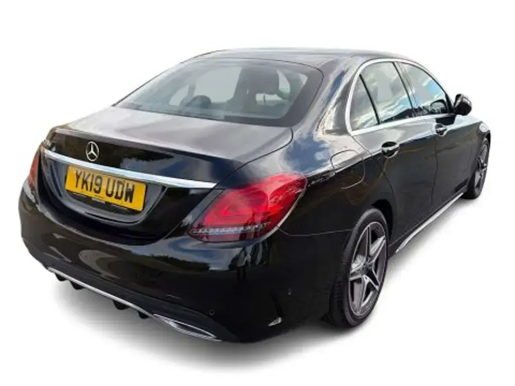 Used Mercedes C220 AMG line 194 HP (142 kW) 2019 Black Sedan