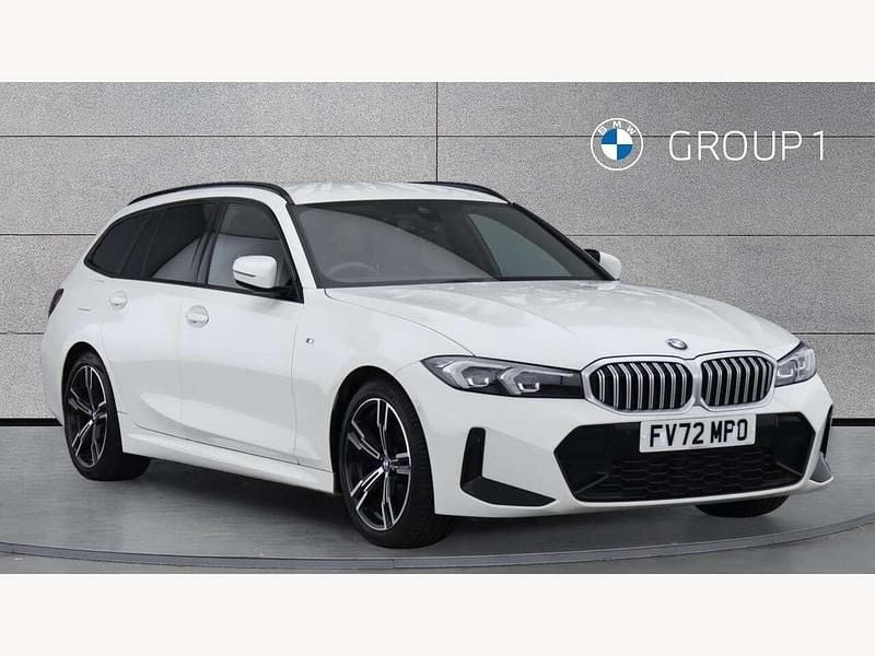 White Used 2022 BMW 320e M Sport Estate | £28,990 (A bit pricey) - Image 1/4