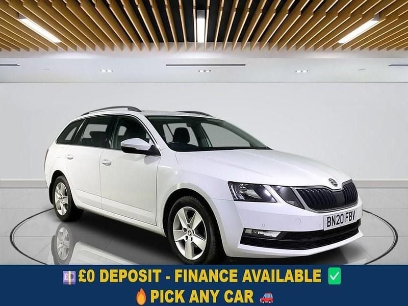 White Used 2020 Skoda Octavia SE Technology Estate | £12,049 (Good price) - Image 1/4