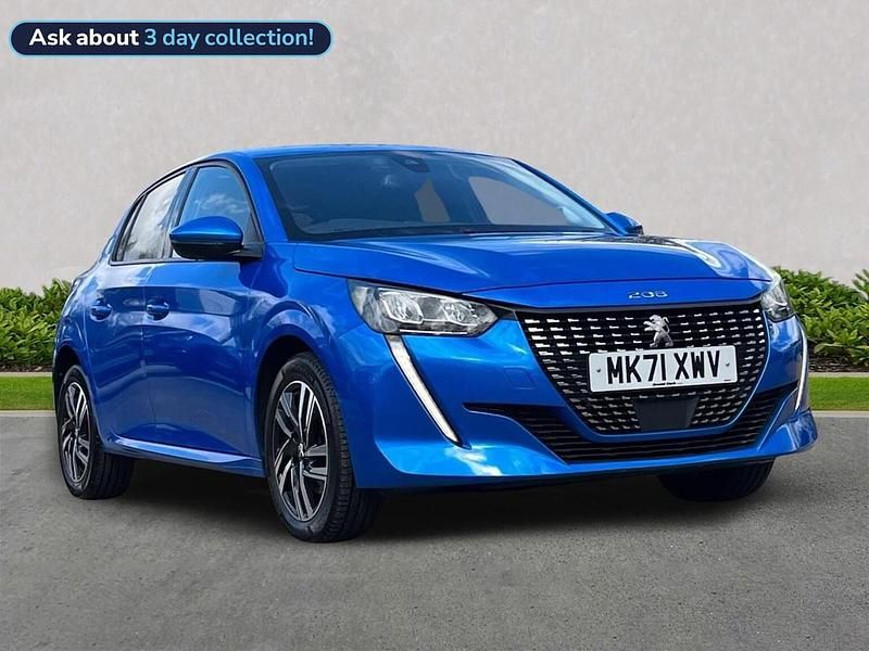 Used Peugeot 208 Allure Premium 100 HP (73 kW) 2021 Blue Hatchback