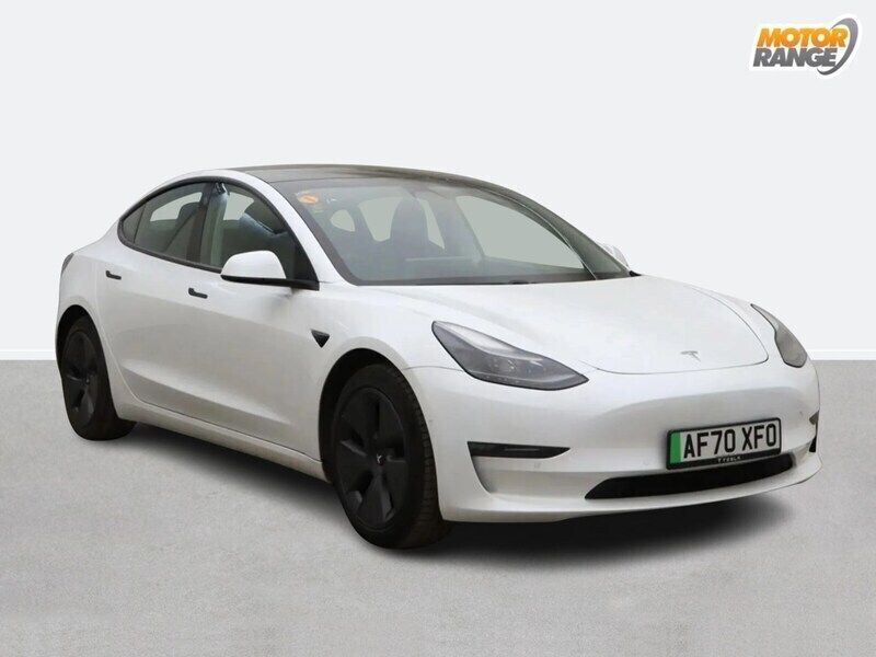 White Used 2020 Tesla Model 3 Long Range Sedan | £17,595 (Good price) - Image 1/4
