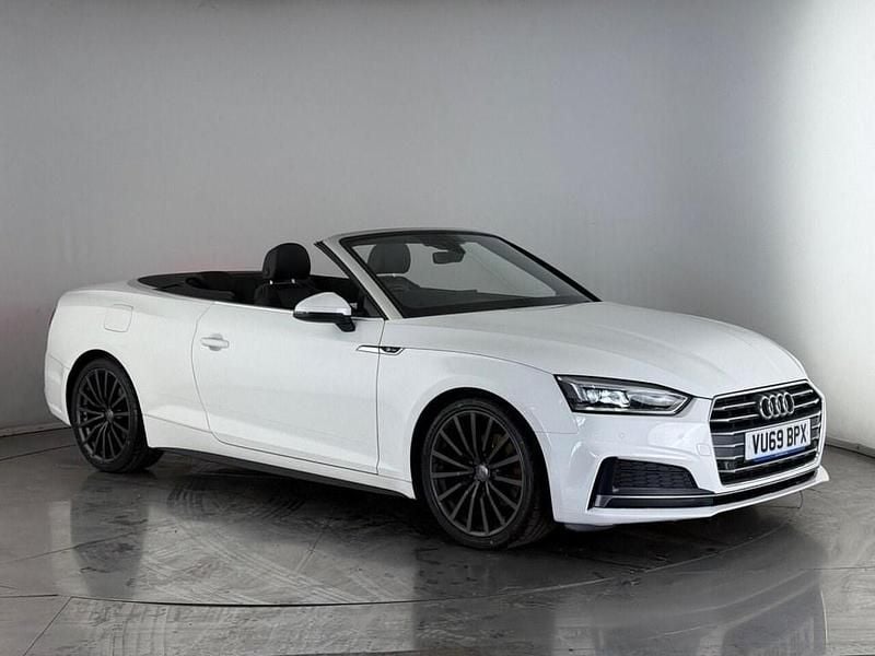 White Used 2019 Audi A5 Cabriolet S-Line Cabriolet | £17,850 (Good price) - Image 1/3