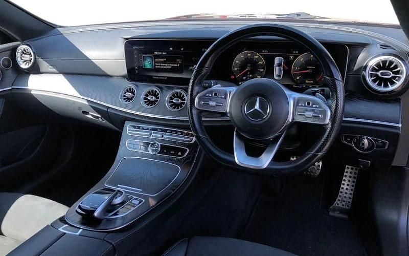 Used Mercedes E400 AMG line 340 HP (250 kW) 2019 Red Coupe